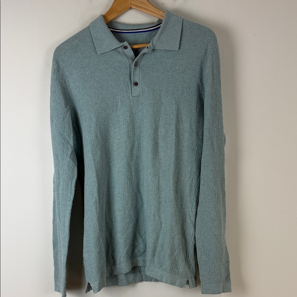 Kit and Ace Men's Light Blue Polo Shirt Size Small